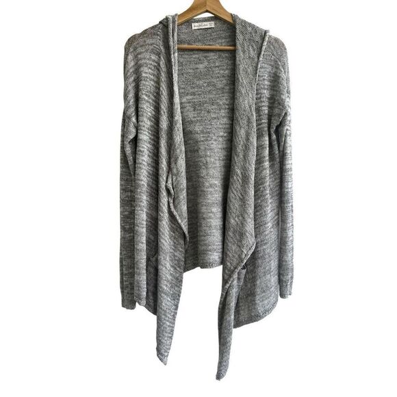 Abercrombie & Fitch Women's Oversized Duster Cardigan Sweater Gray Pockets XS/S - Picture 5 of 6